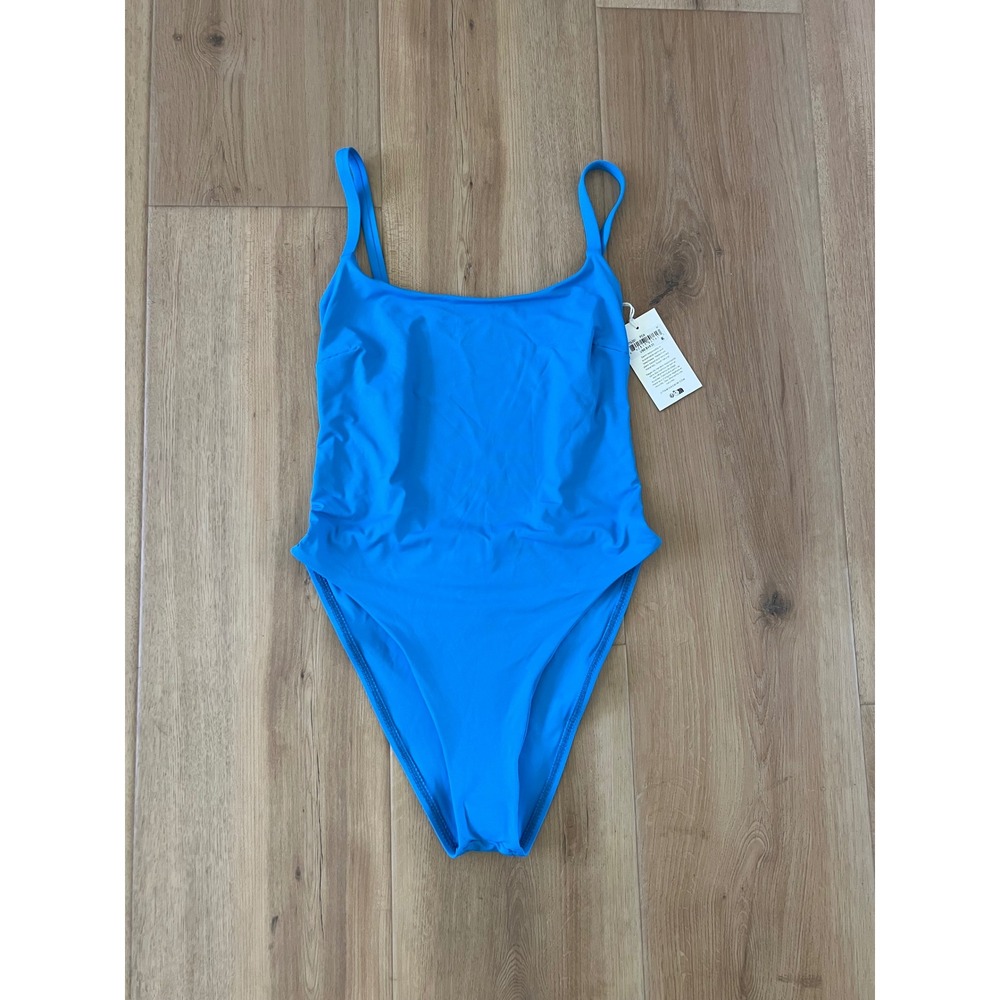 Vitamin A NWT Cobalt Blue Open Back One-Piece Swimsuit Size M